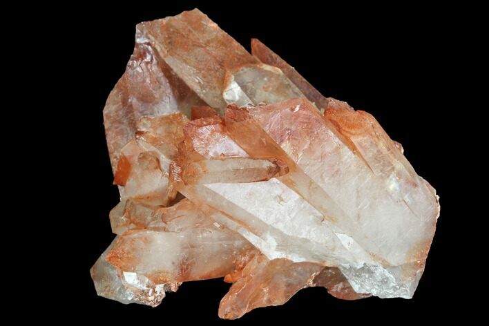 Natural, Red Quartz Crystal Cluster - Morocco #101016